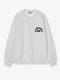 Carhartt Wip Men's Arch Script Cotton Blend Sweatshirt Black