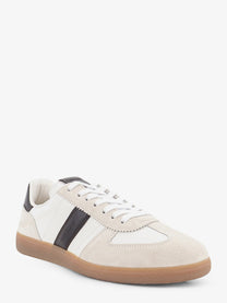 Tom Ford Men's Archer Suede and Leather Low Top Sneakers White