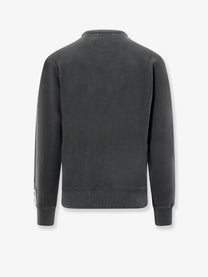 Golden Goose Men's Archibald Distressed Cotton Sweatshirt Grey
