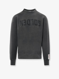Golden Goose Men's Archibald Distressed Cotton Sweatshirt Grey