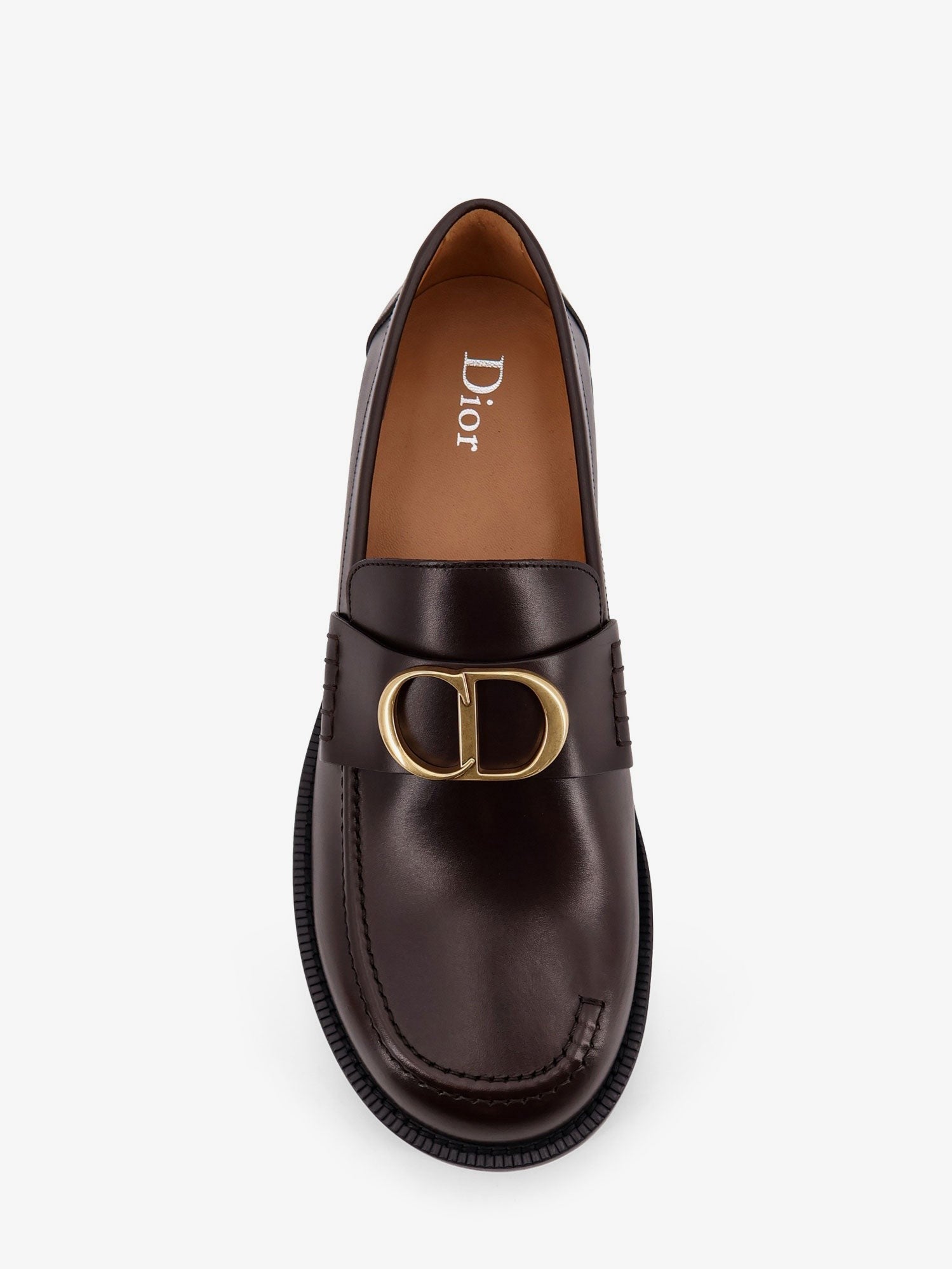 Dior Men's Archie Leather Loafers Brown Dior