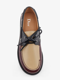 Dior Men's Archie Lug Leather Moccasin Beige