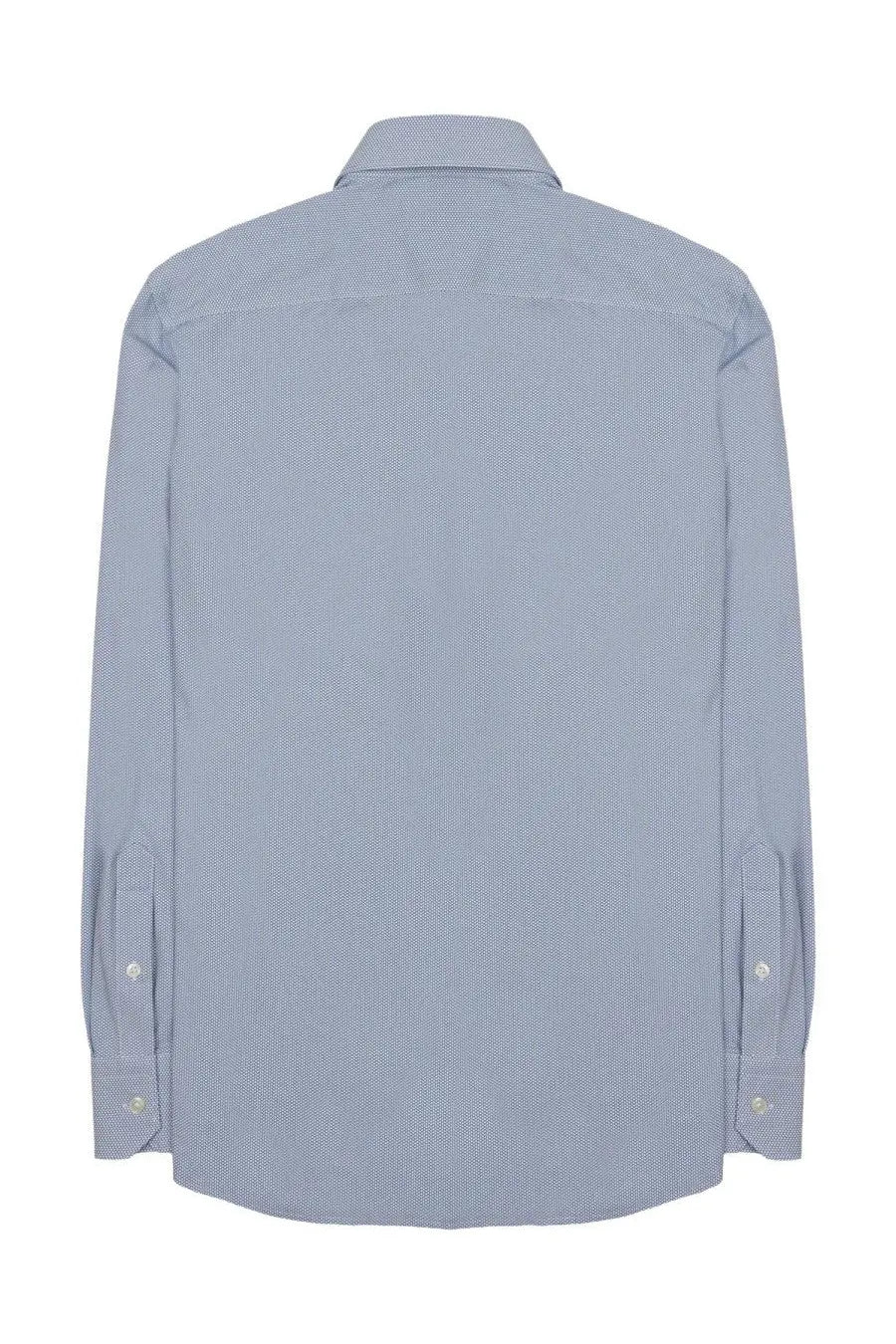Archivium be updated men’s camicia light blue button-down shirt with subtle textured pattern and neatly stitched cuffs