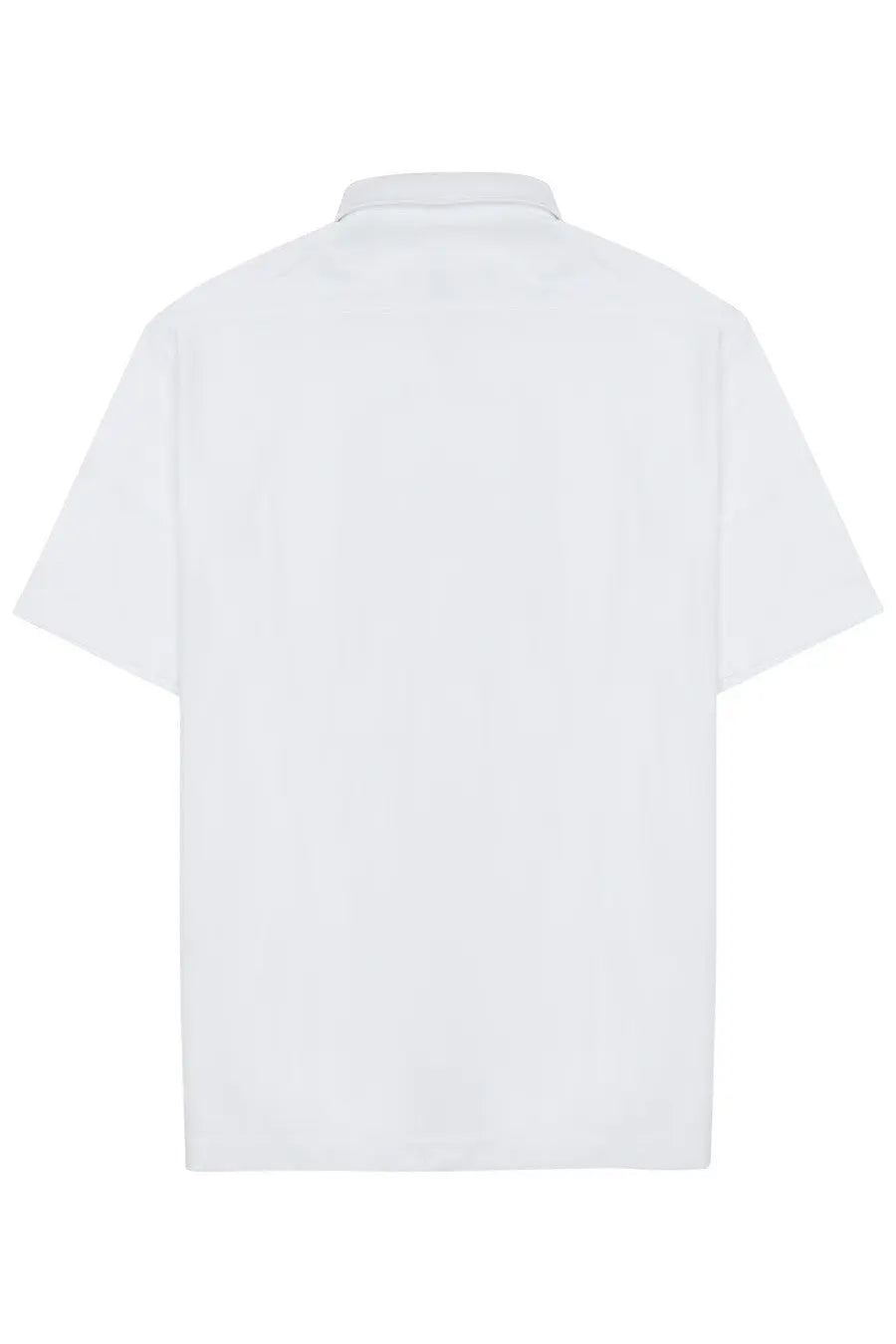 Archivium be updated men’s polo manica corta white short-sleeved button-up shirt with clean minimalist design