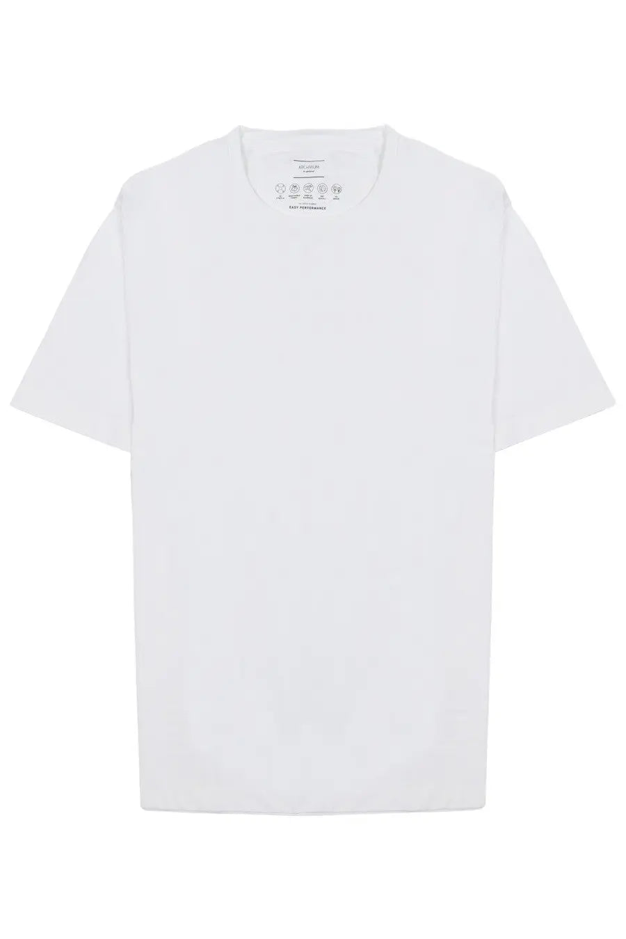 Archivium be updated men’s white cotton t-shirt with crew neck and short sleeves in tessuto tecnico fabric