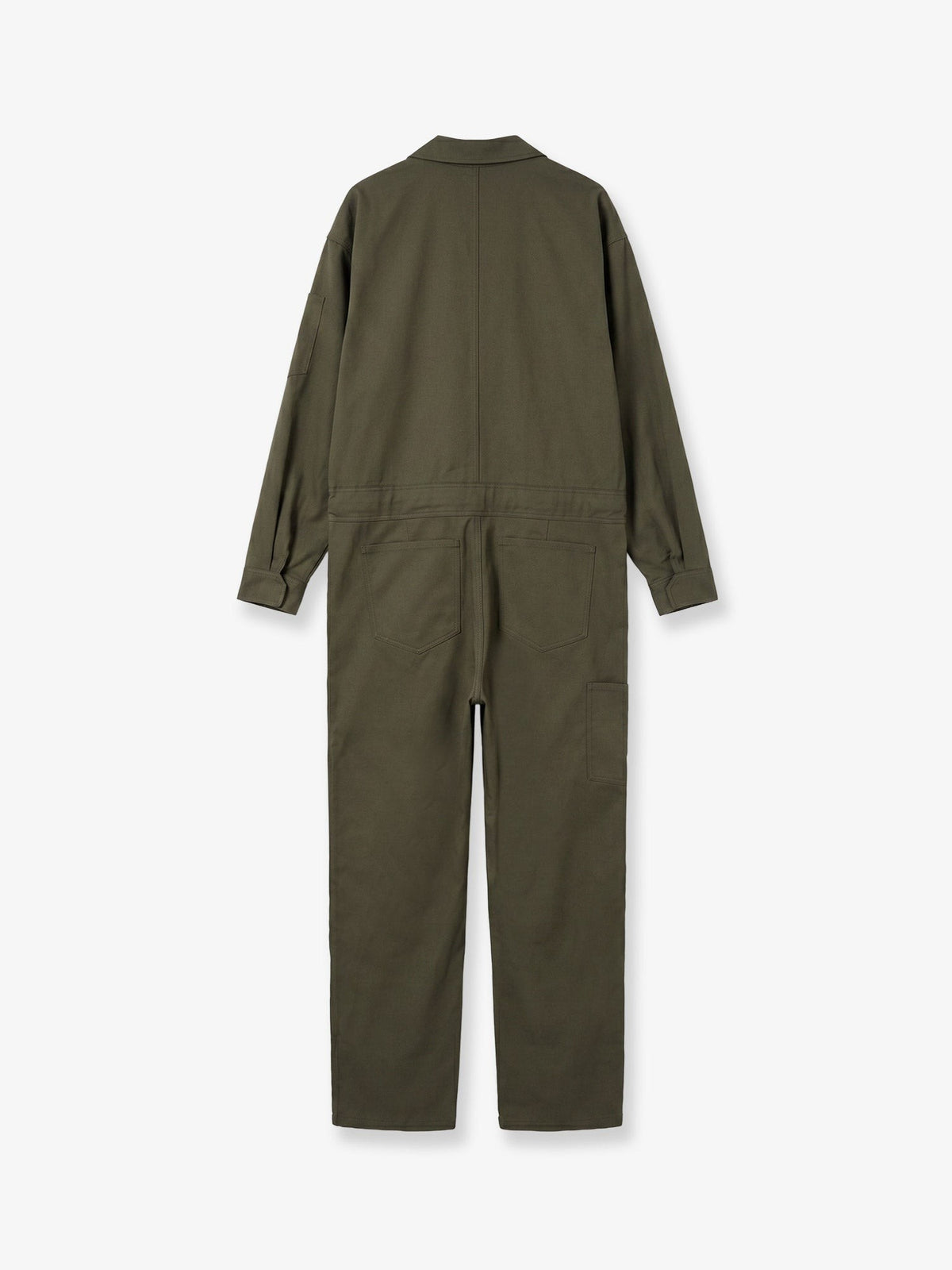 The Frankie Shop Women's Ardea Cotton Jumpsuit Green, view 2