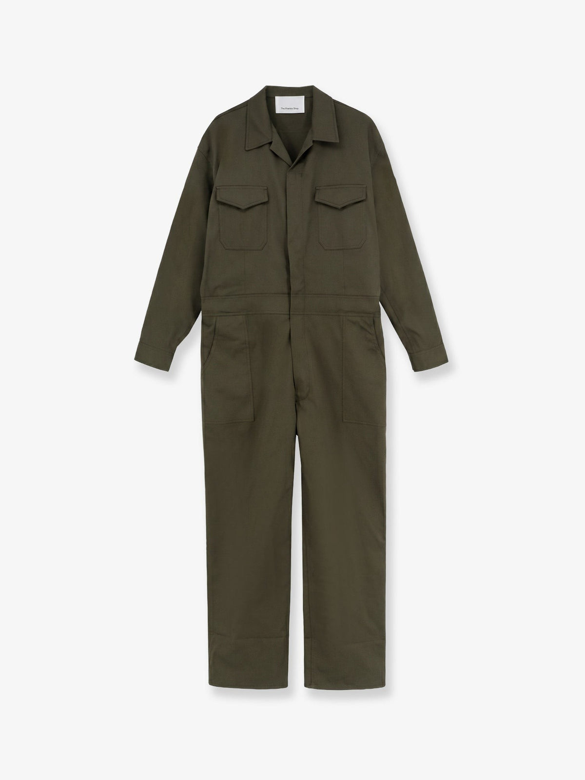 The Frankie Shop Women's Ardea Cotton Jumpsuit Green