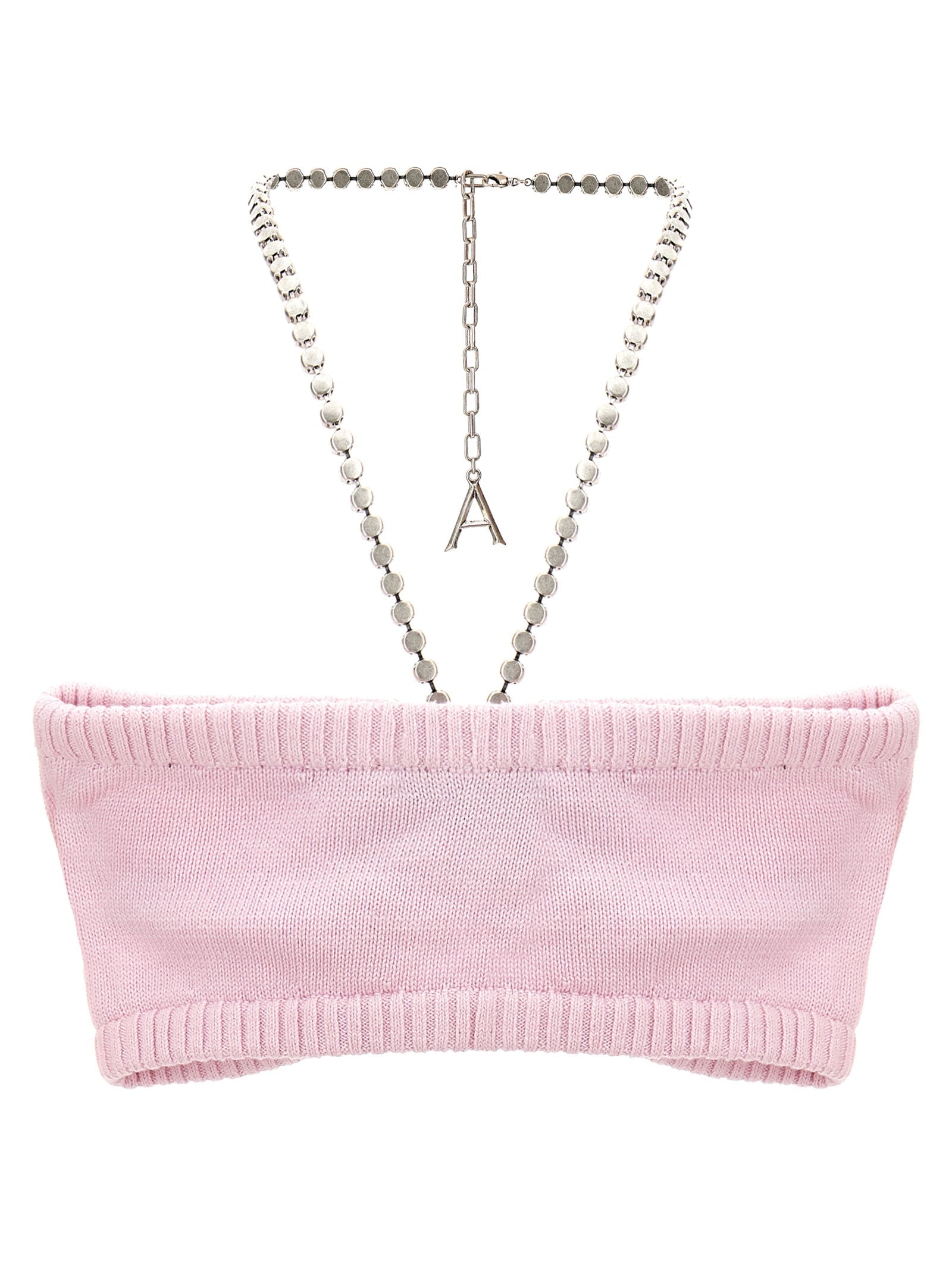 AREA - AREA - ’Crystal Butterfly Knit Bandeau’ top - Women’s Tops
