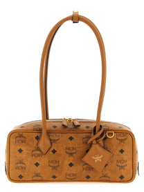 MCM Aren East West Shoulder Bag Brown