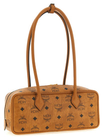 MCM Aren East West Shoulder Bag Brown