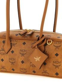 MCM Aren East West Shoulder Bag Brown