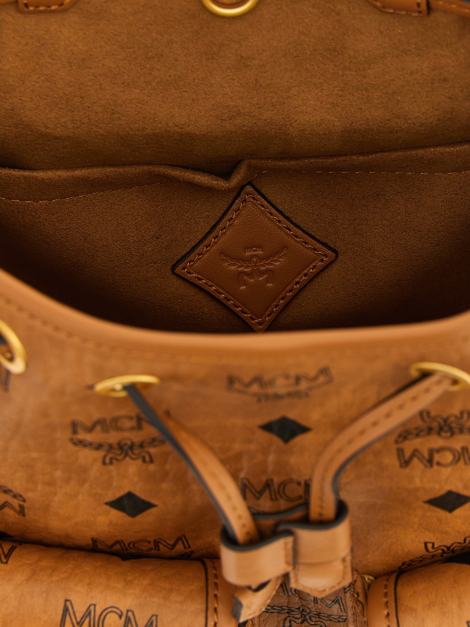 MCM Aren Mini Backpack Brown