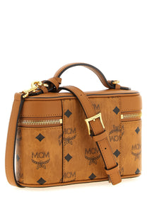 MCM Aren Vanity Case Handbag Brown