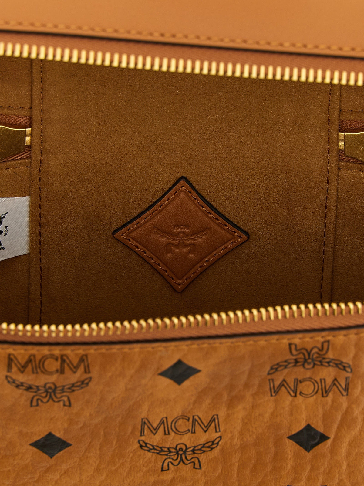 MCM Aren Vanity Case Handbag Brown, view 4