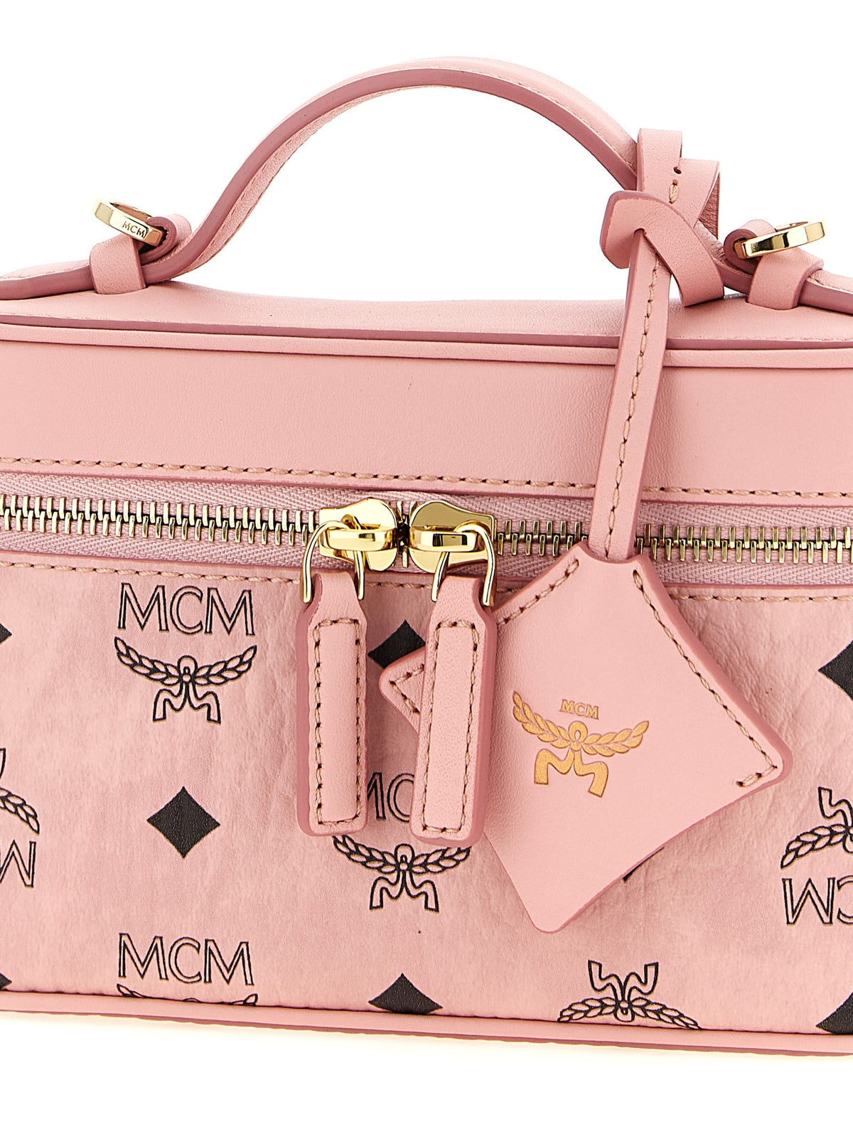 MCM Aren Vanity Case Handbag Blue
