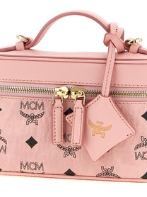MCM Aren Vanity Case Handbag Blue