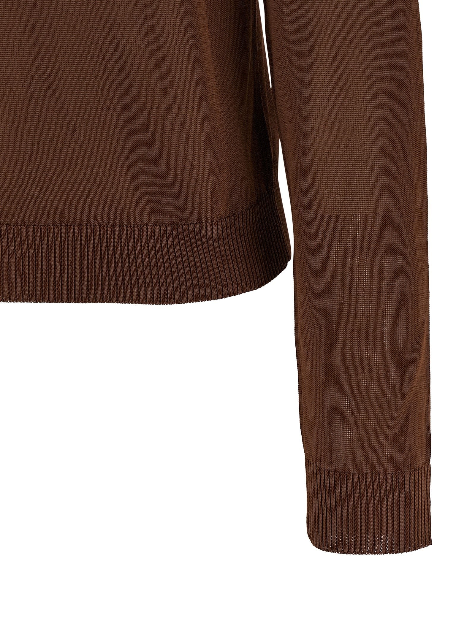 Ganni Argyle Cardigan Brown