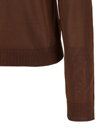 Ganni Argyle Cardigan Brown