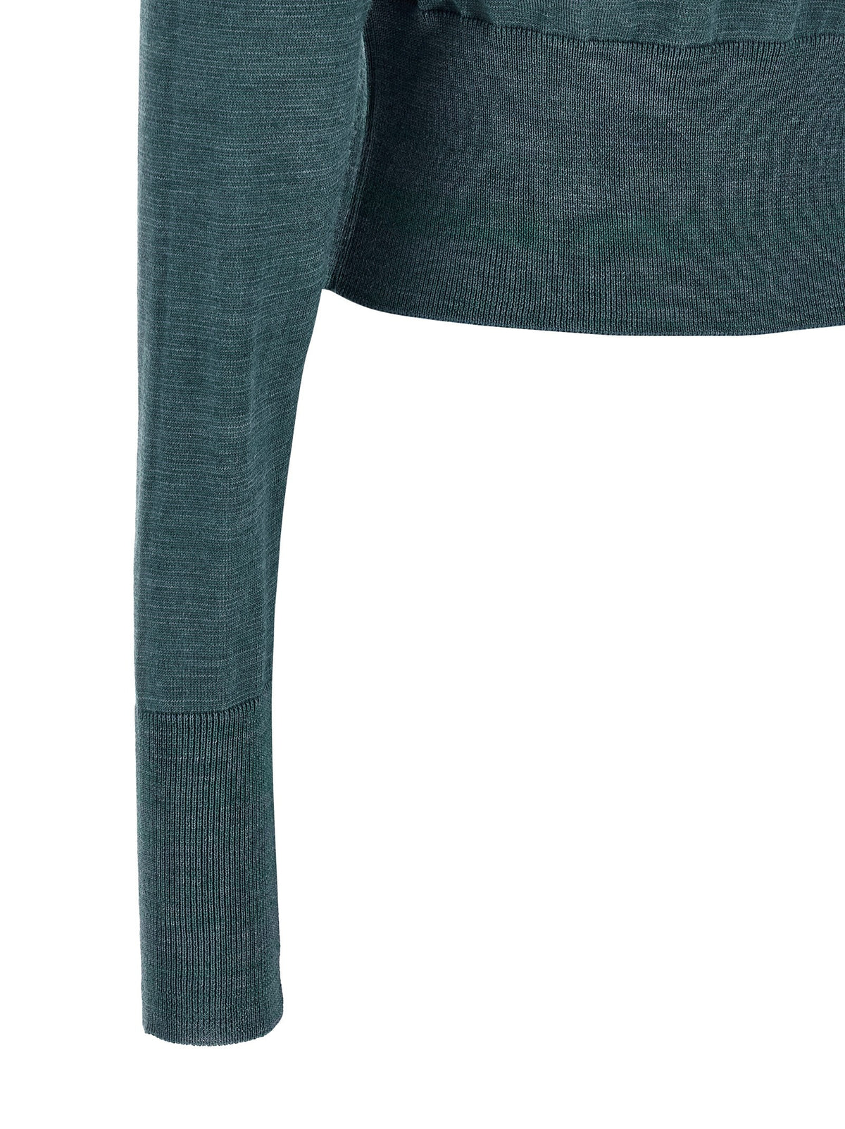 Vivienne Westwood Argyle Cropped Cardigan Gold