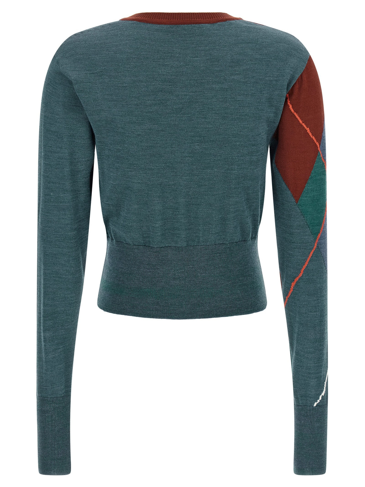 Vivienne Westwood Argyle Cropped Cardigan Gold, view 2