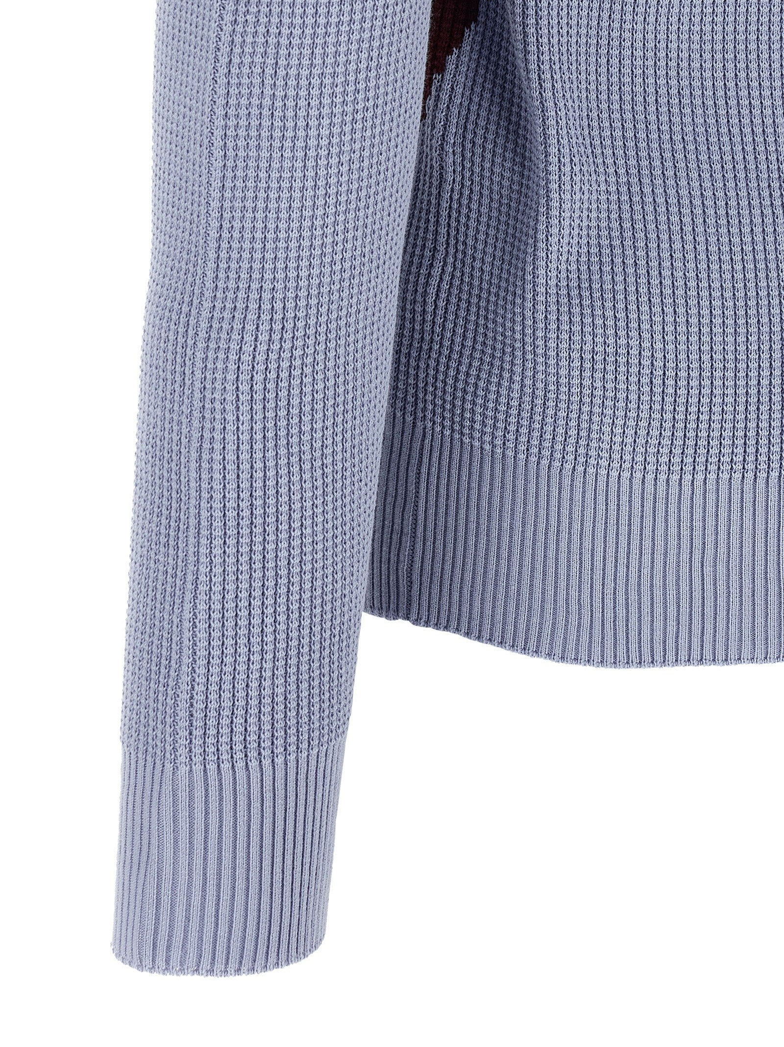 Ballantyne Argyle Pattern Sweater Blue