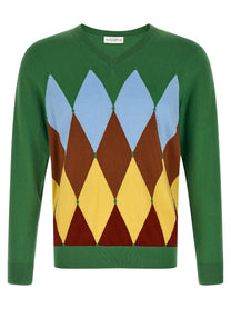 Ballantyne Argyle Sweater Green