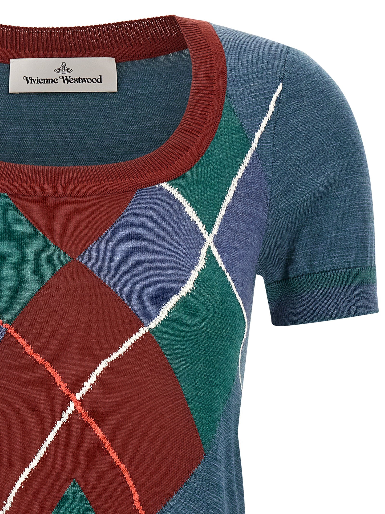 Vivienne Westwood Argyle Sweater Gold