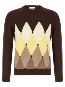 Ballantyne Argyle Sweater Brown