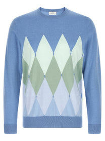 Ballantyne Argyle Sweater Blue
