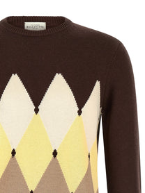 Ballantyne Argyle Sweater Brown