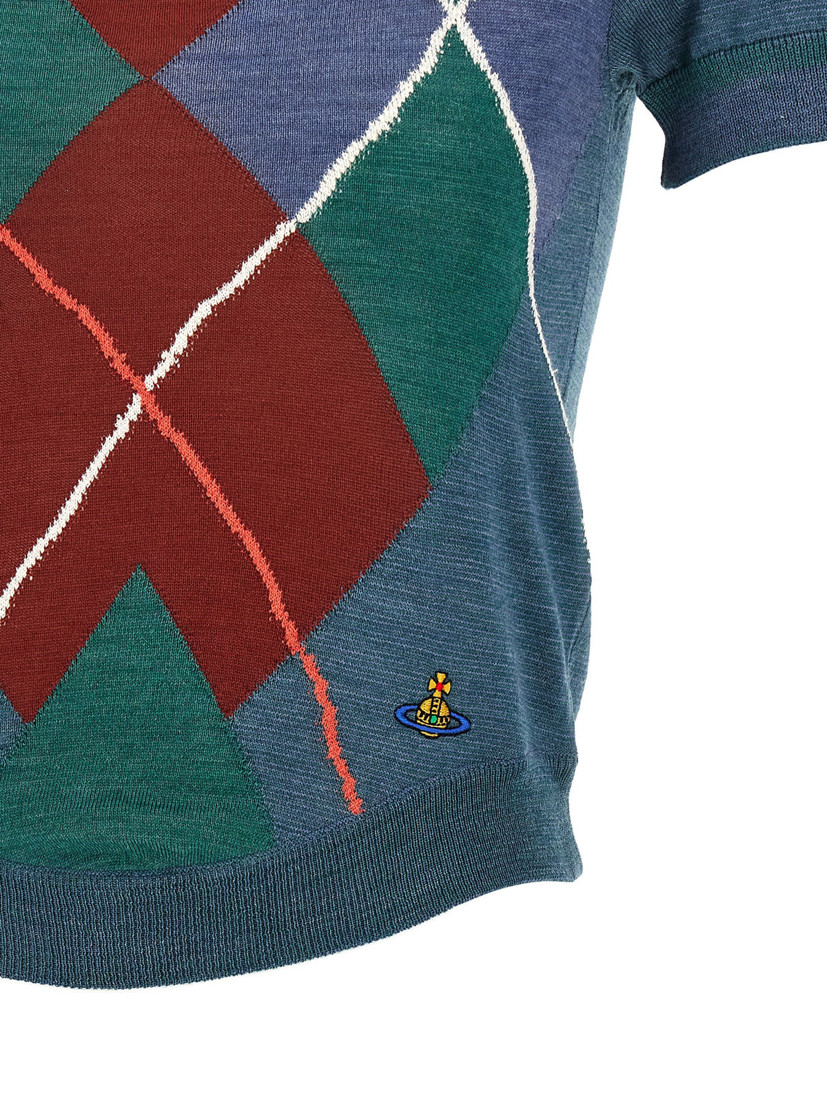 Vivienne Westwood Argyle Sweater Gold