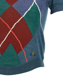 Vivienne Westwood Argyle Sweater Gold