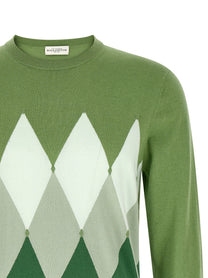 Ballantyne Argyle Sweater Green