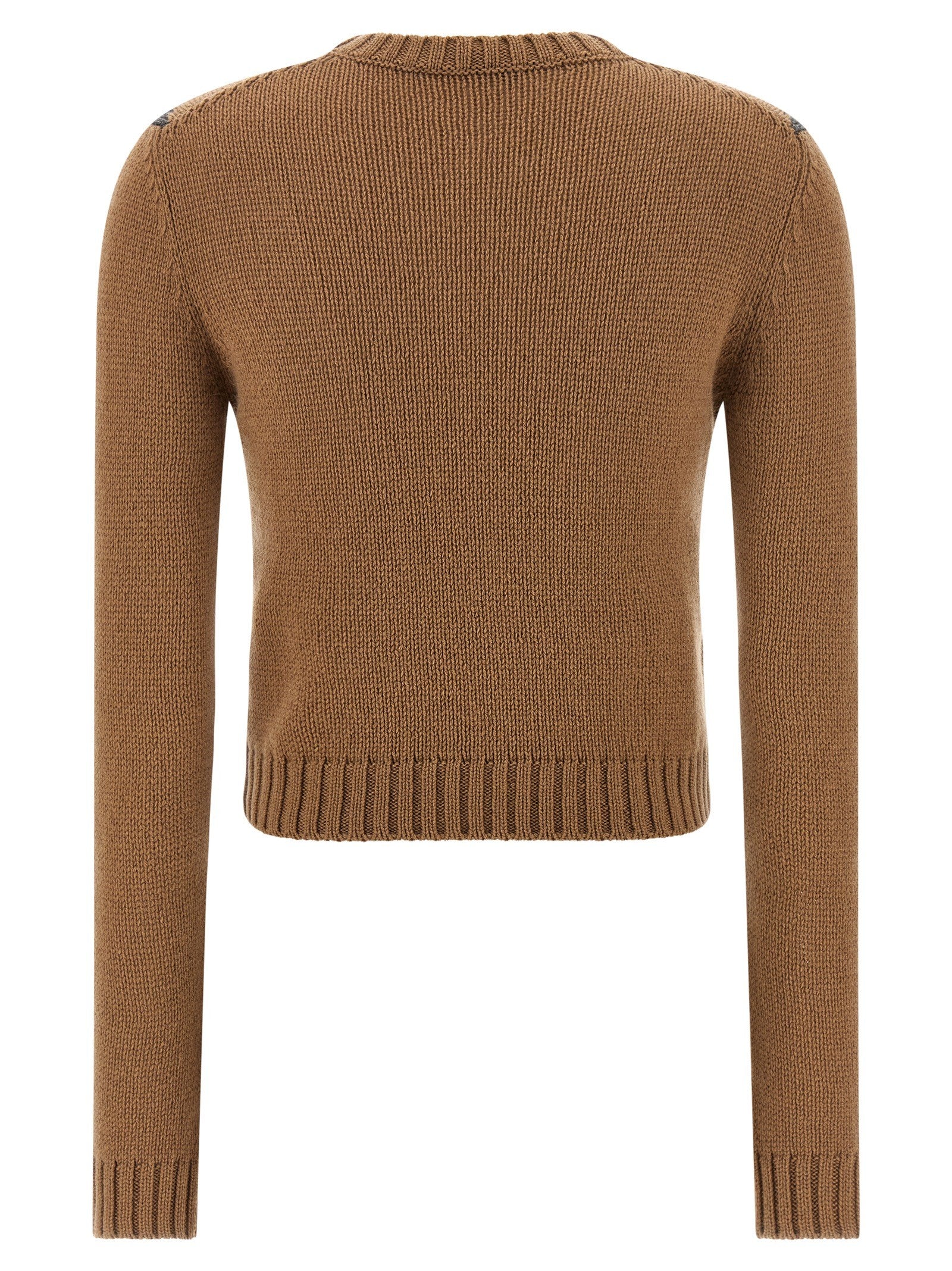 PRADA Argyle Sweater Brown
