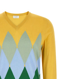 Ballantyne Argyle Sweater Yellow