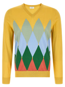 Ballantyne Argyle Sweater Yellow