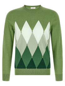 Ballantyne Argyle Sweater Green