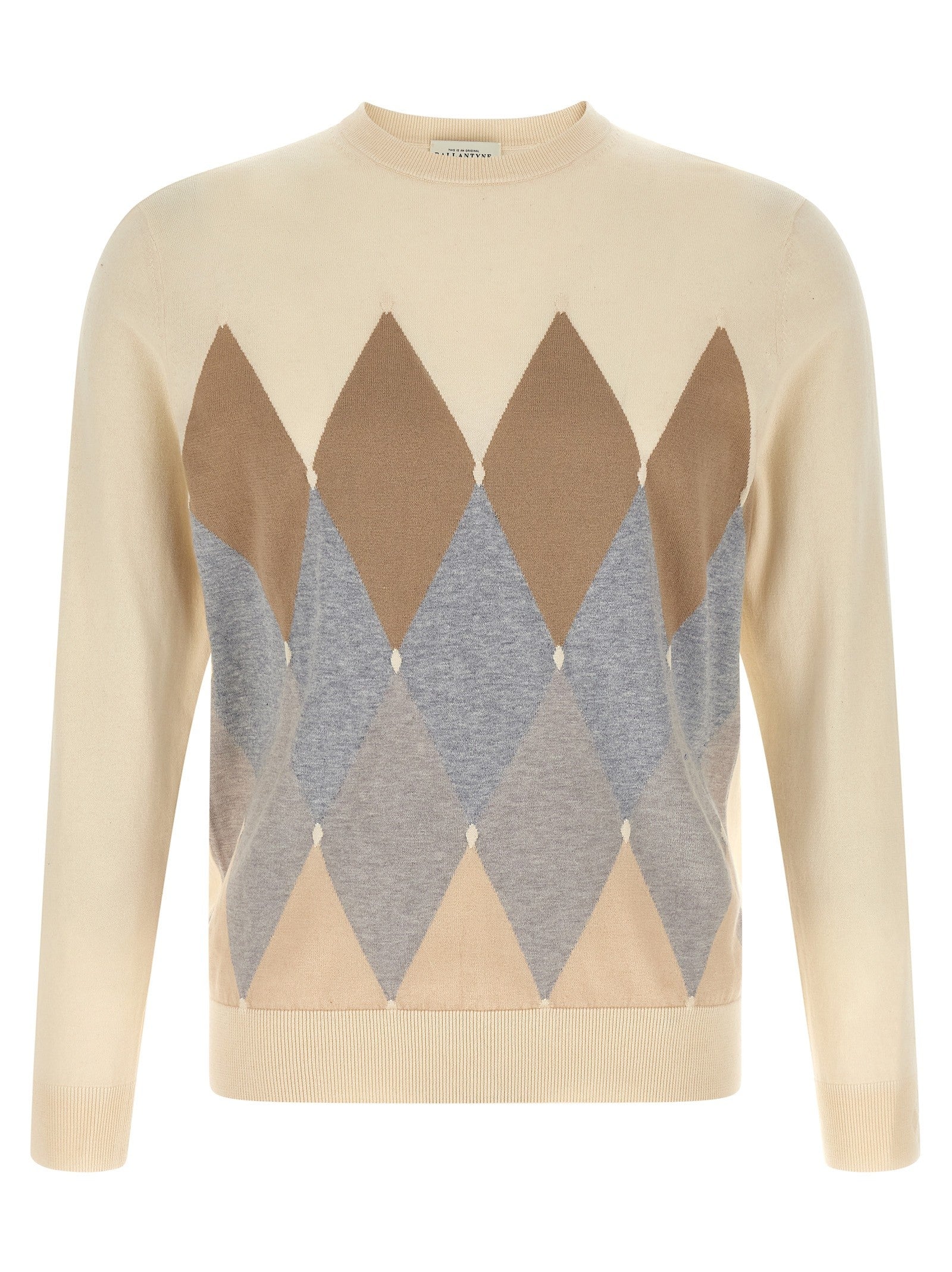 Ballantyne Argyle Sweater Beige