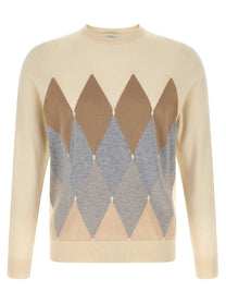 Ballantyne Argyle Sweater Beige