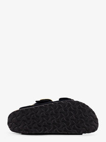 Birkenstock Women's Arizona Big Buckle Piping Rivet Sandals Black