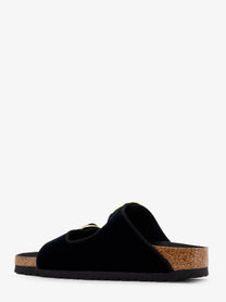 Birkenstock Women's Arizona Big Buckle Piping Rivet Sandals Black