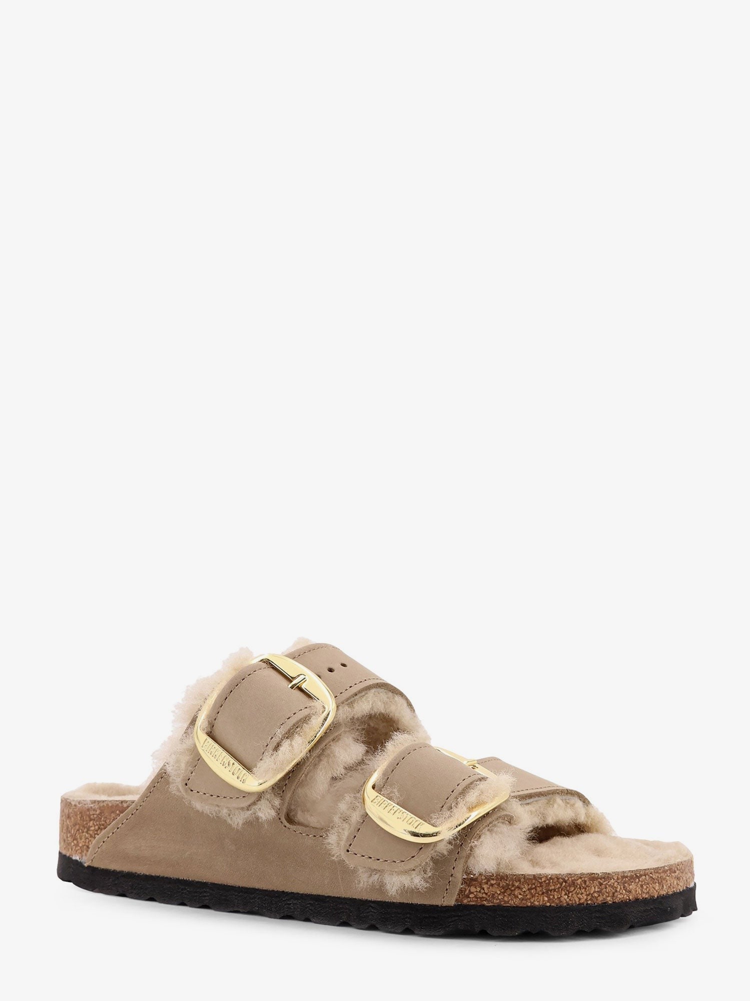 Birkenstock Women's Arizona Big Buckle Shearling Sandals Brown