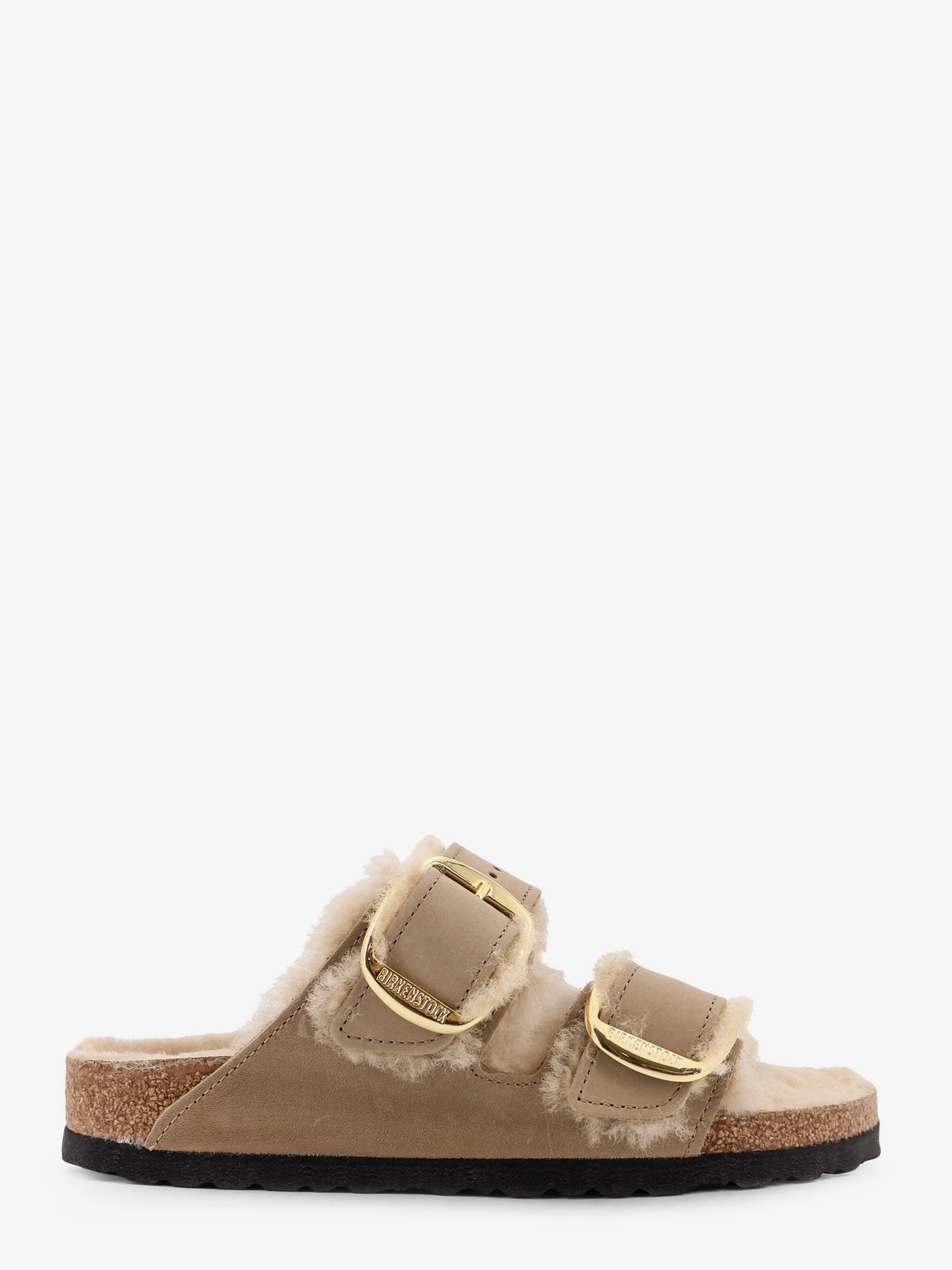 Birkenstock Women's Arizona Big Buckle Shearling Sandals Brown