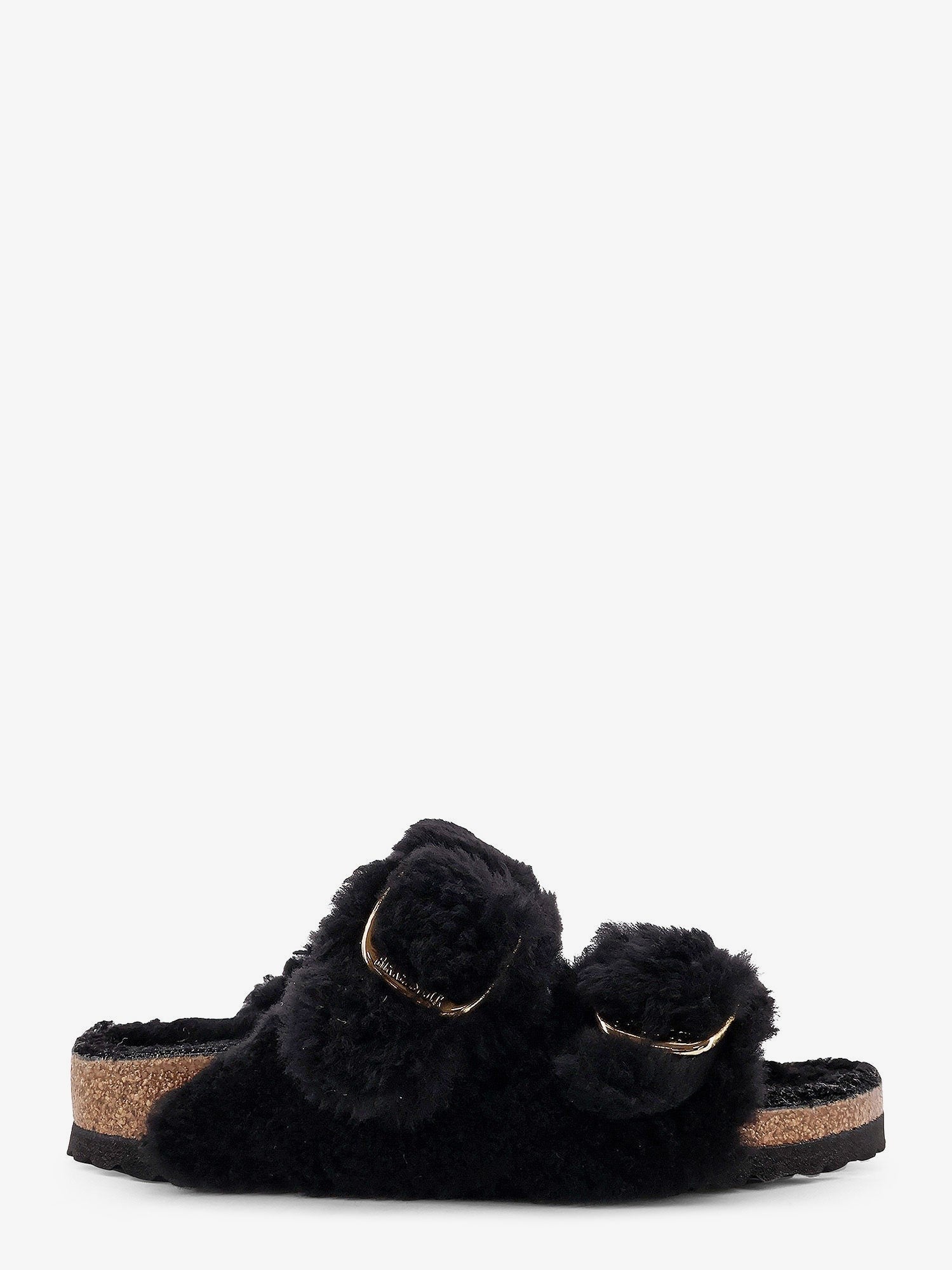Birkenstock Women's Arizona Big Buckle Teddy Sandals Black