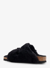 Birkenstock Women's Arizona Big Buckle Teddy Sandals Black