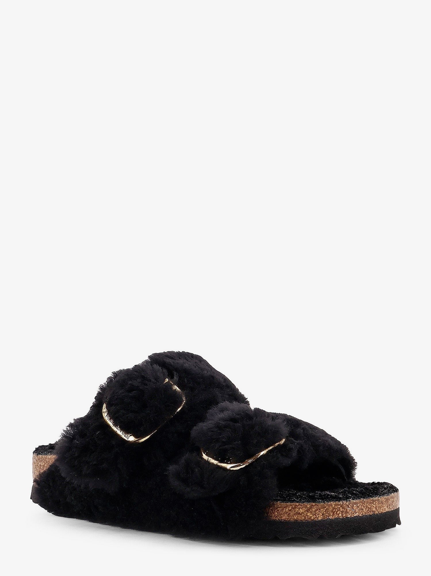 Birkenstock Women's Arizona Big Buckle Teddy Sandals Black
