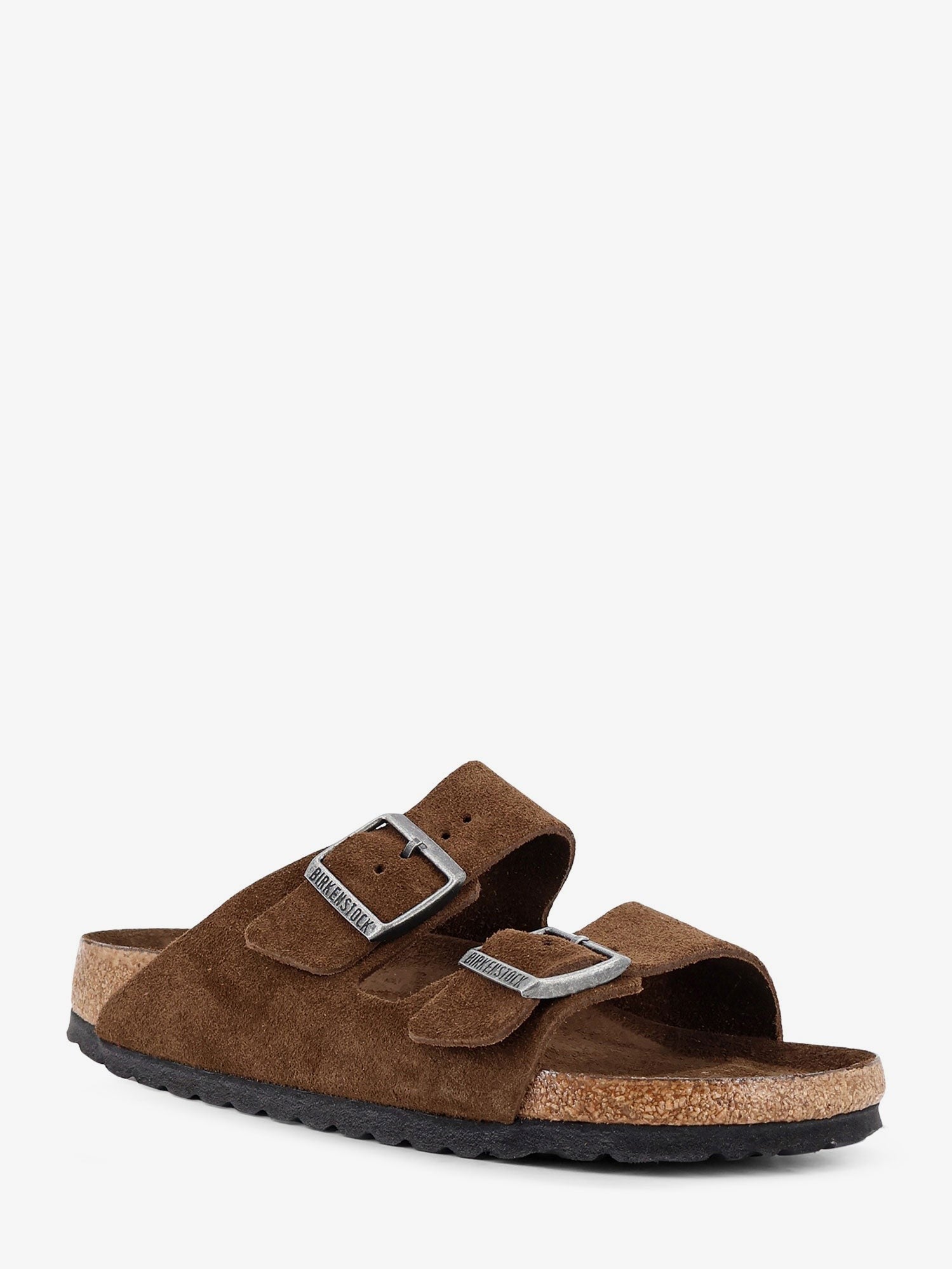 Birkenstock Unisex Arizona BS Suede Sandals Brown