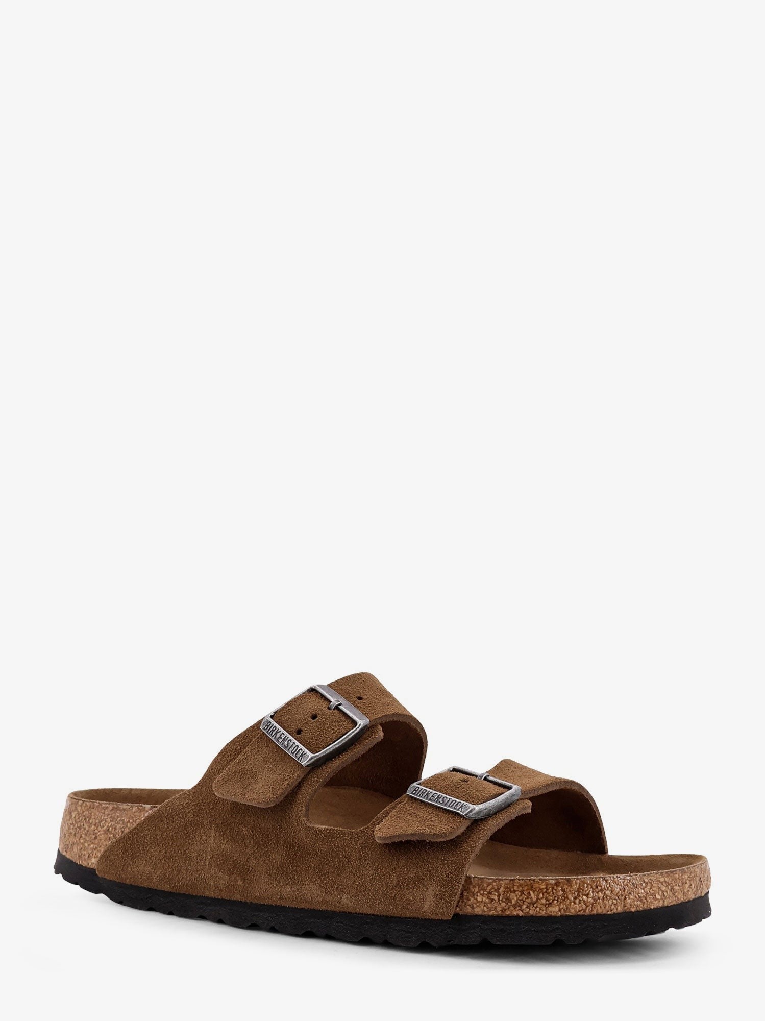Birkenstock Unisex Arizona BS Suede Sandals Brown