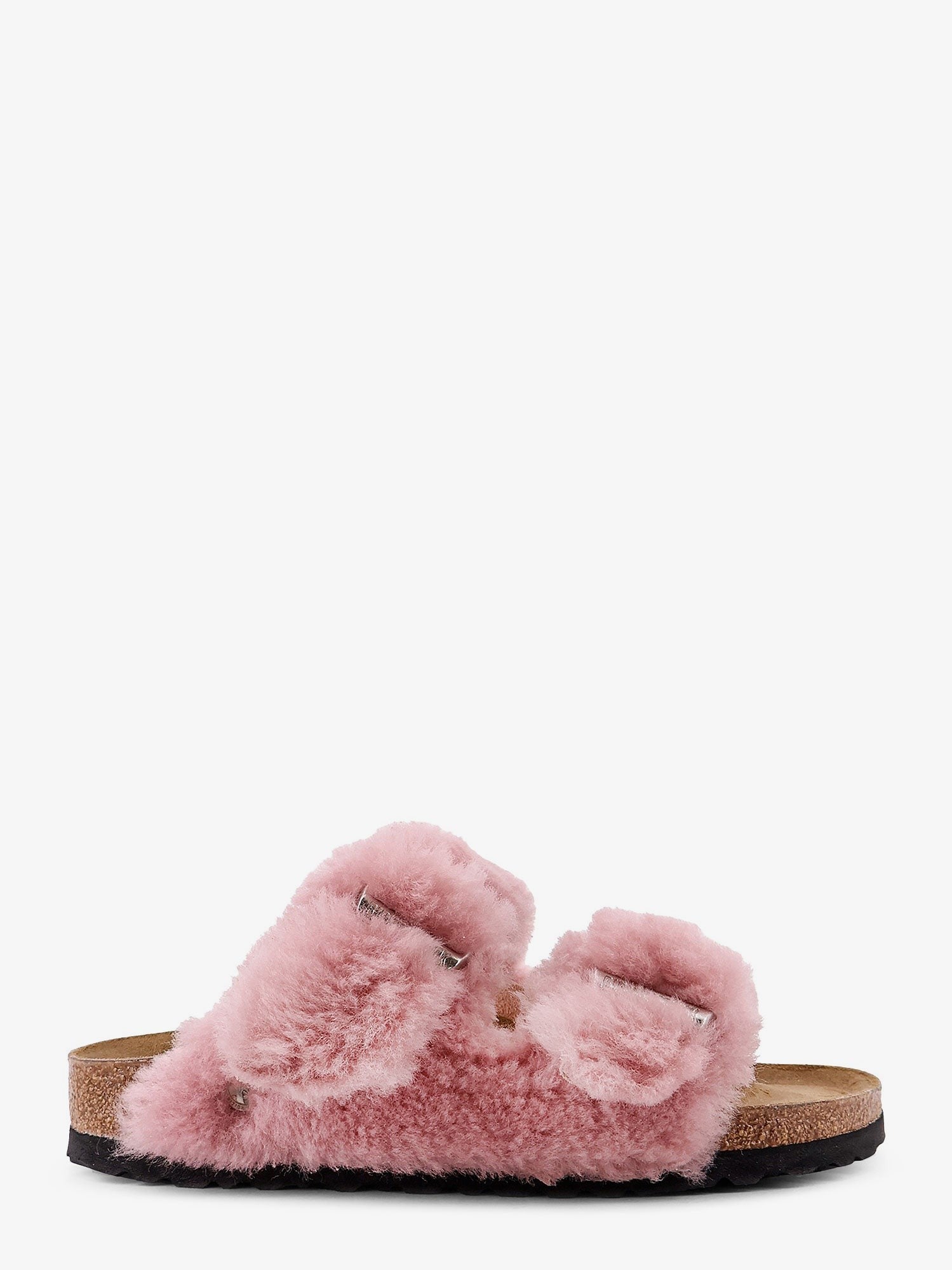 Birkenstock Women's Arizona Faux Fur Low Sandals Pink