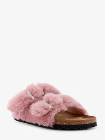 Birkenstock Women's Arizona Faux Fur Low Sandals Pink